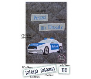 Stickdatei - Polizeiauto